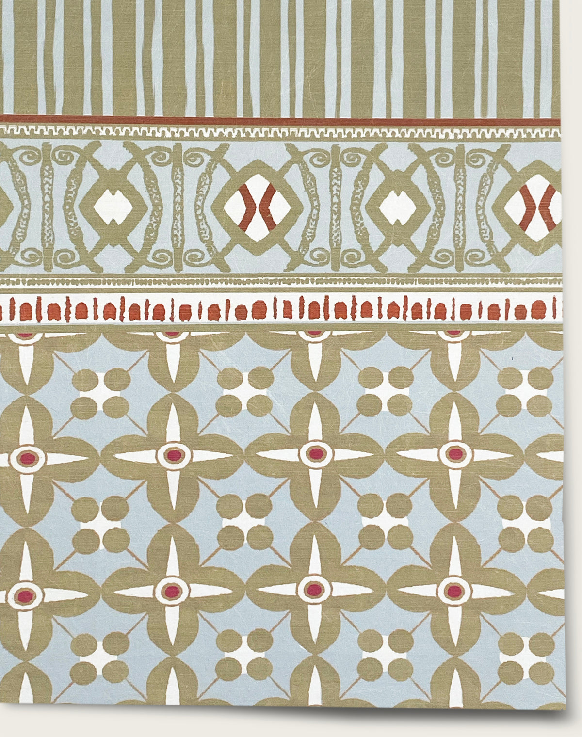 Button Frieze- Oak Medallion