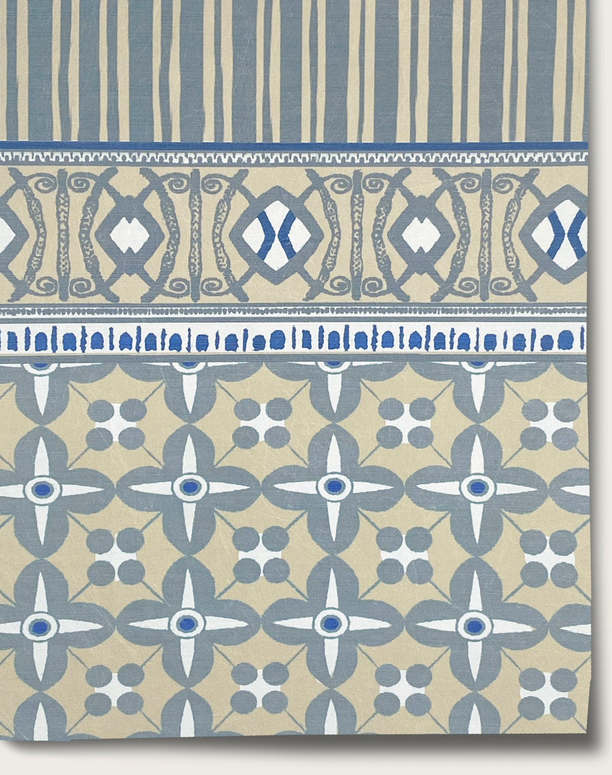 Button Frieze- Pediment Grey