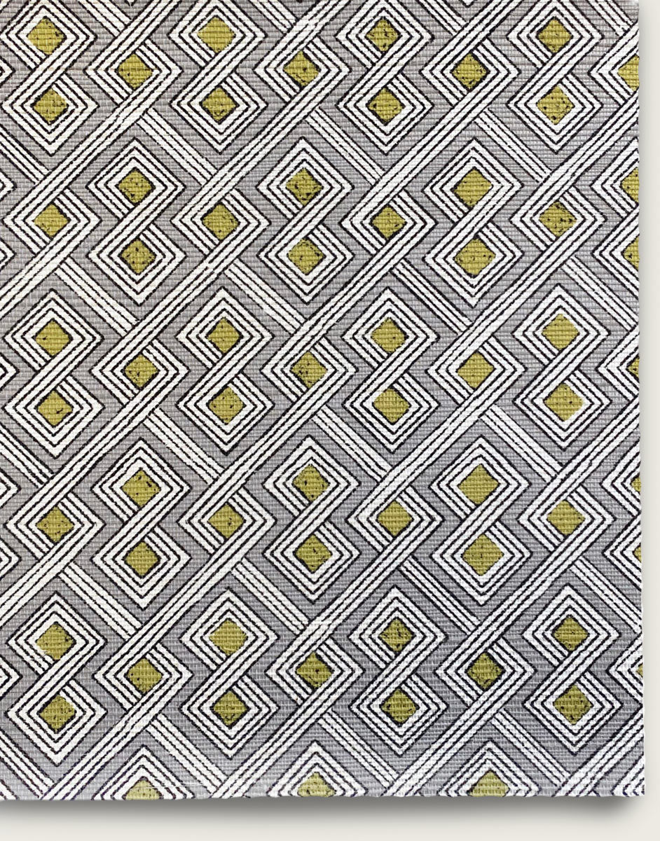 Celtic Knots - Chartreuse Grey
