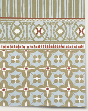 Button Frieze- Oak Medallion