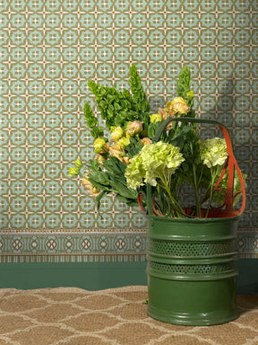 Button Frieze- Heirloom Green