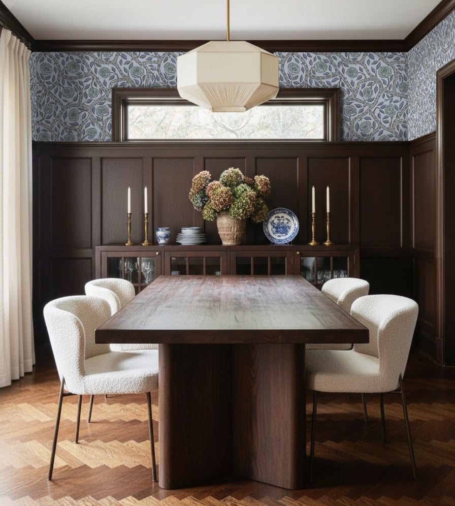 Serpentine Rose - Pewter Blue